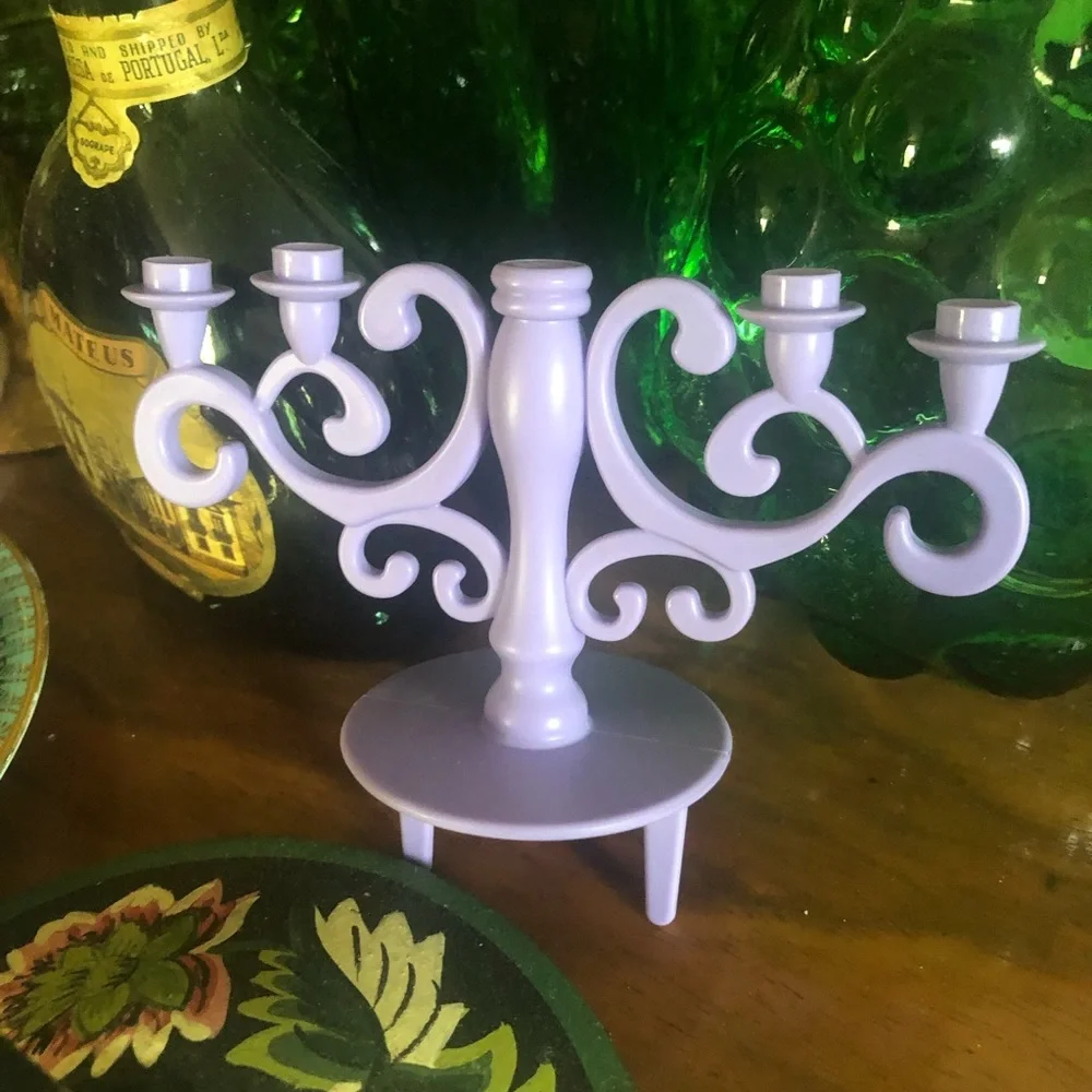 Purple Chandelier Cake Topper